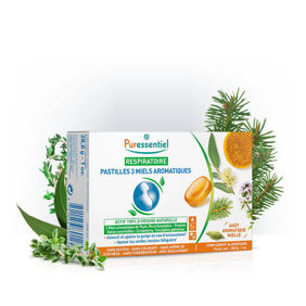 Slika Respiratory pastile s 3 vrstami aromatičnega medu