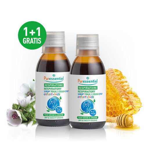 Puressentiel Sirup za lajšanje kašlja za otroke 1+1 GRATIS