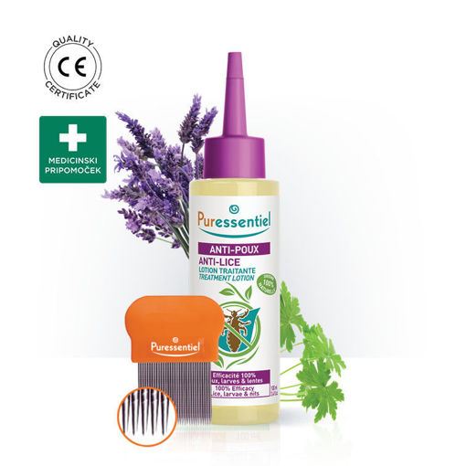 Losjon za ostranjevanje usi z glavnikom