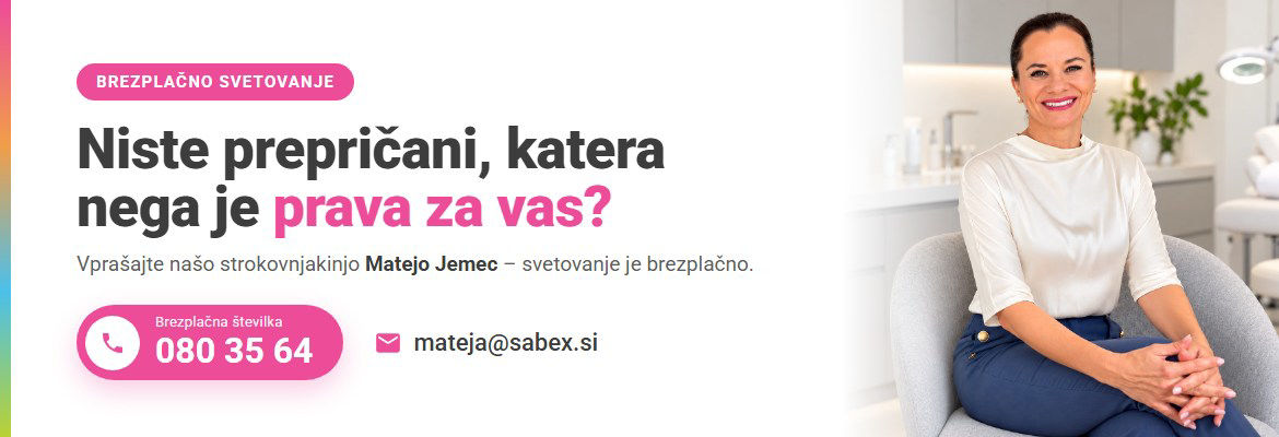 Brezplačno svetovanje o negi kože – Mateja Jemec, 080 35 64